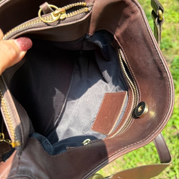 Vintage Coach Equestrian Slim Bucket Bag 9806 Mahogany - Picture 14 of 14